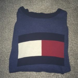 Tommy Hilfiger Retro Flag Logo Lightweight Sweater
